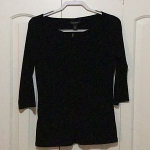 White House Black Market black ladies size small 3/4 length sleeve top.